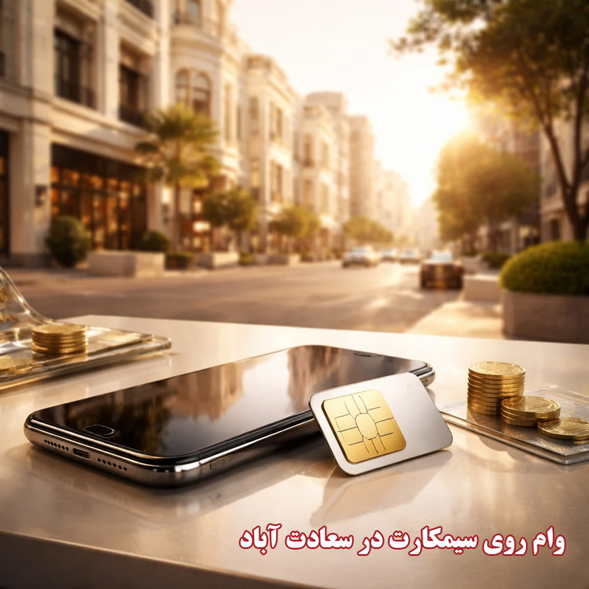 وام روی سیمکارت در سعادت آباد